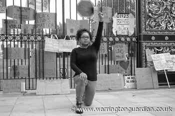 Pictures of Black Lives Matter protest at the Town Hall