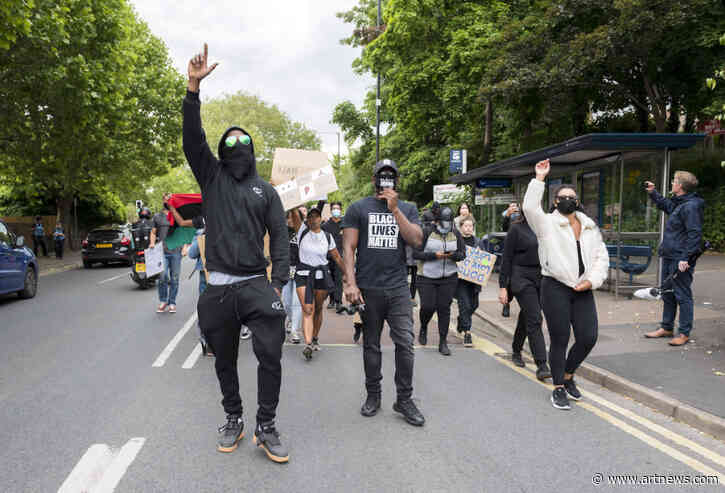 British Statue of Slave Trader Comes Down as George Floyd Protests Continue Abroad