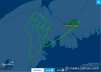 Canadian pilot flew flight path in the shape of a 'raised fist' as tribute to George Floyd