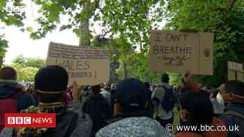 George Floyd: Thousands gather in Wales for anti-racism protests