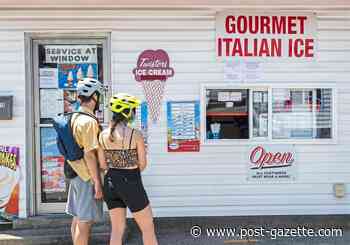They're screaming for ice cream.— and staying a cow's length apart
