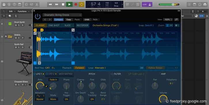 Logic Pro X 10.5: Getting started with the new one-click Quick Sampler