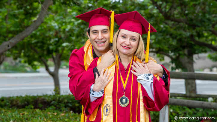 Unusual classmates: Mom, son succeed in college together