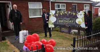 Sunderland charity throws surprise party for man who is self-isolating