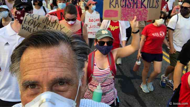 Sen. Mitt Romney joins Black Lives Matter protest in DC