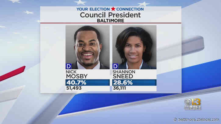 Shannon Sneed Concedes To Del. Nick Mosby In Baltimore City Council President Democratic Primary Race
