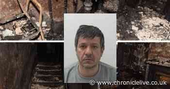 See damage after former newsagent jailed for setting fire to his own home