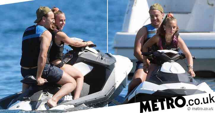 Chloe Green gets cosy with mystery man on jet-ski in South of France following Jeremy Meeks split