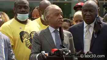 LIVE: Families of Trayvon Martin and others speak at Floyd memorial