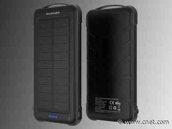 Let the sun charge your stuff: Get a solar charger power bank for 50% off     - CNET