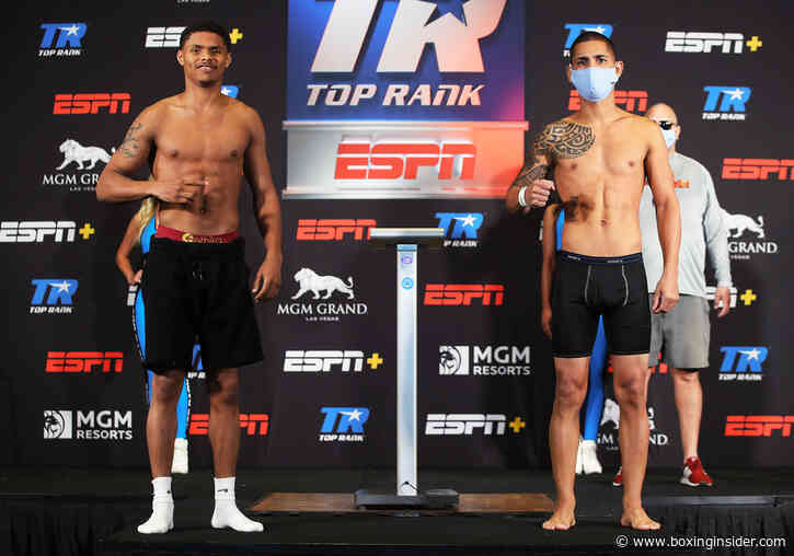 Shakur Stevenson vs Felix Caraballo Weigh-in Results