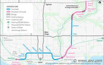 Ontario Starts Bid Process on Long-Gestating $8.5B Toronto P3 Subway - Engineering News-Record