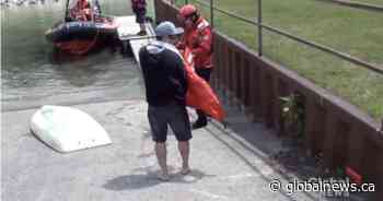 Toronto man in Styrofoam boat rescued from Lake Ontario in Northumberland County - Globalnews.ca