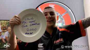 PDC Home Tour: Nathan Aspinall wins title & celebrates with homemade trophy
