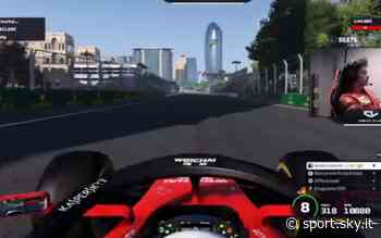 Formula 1 virtuale, Russell vince il GP di Baku (Azerbaigian). Leclerc 14°, Donnarumma 16° - Sky Sport