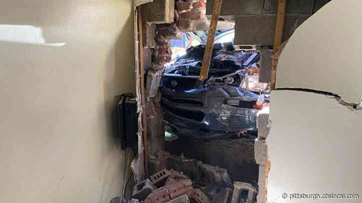 Car Smashes Hole Into Apartment Building In Penn Hills