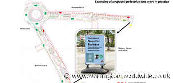 One-way system for pedestrians as Warrington prepares to open for business - Gary Skentelbery