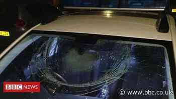 Police car attacked as officers break up illegal party in Burnley