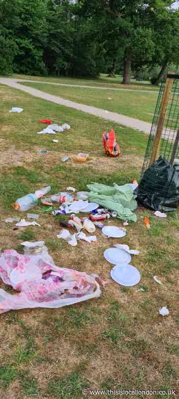 Barnet park 'turned into rubbish tip' by picnickers