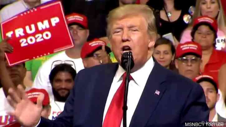 Trump closer to resuming rallies that were halted by virus