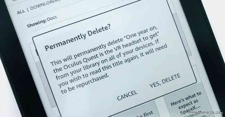 Kindle update lets you delete docs directly from the device