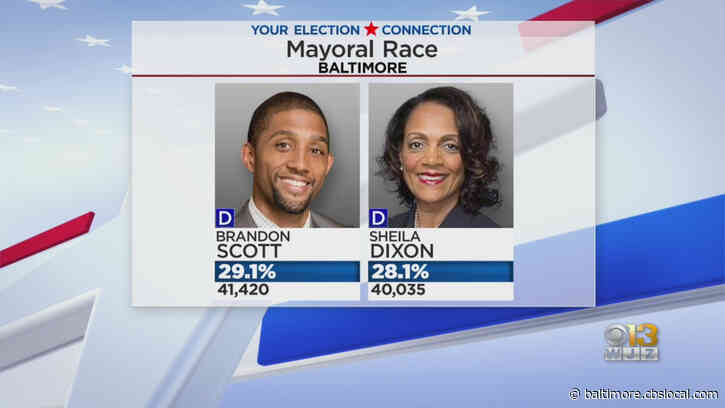 Ballot Count Continues For Baltimore’s Mayoral Race; Brandon Scott Now A Full Point Ahead Of Dixon