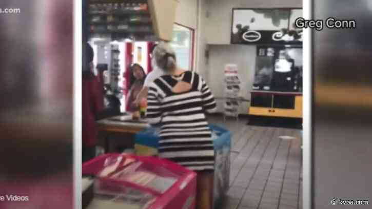 Husband of woman in viral video of racist rant at Phoenix gas station says she suffers from mental illness