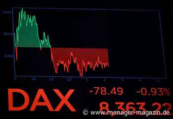 Börse: Nasdaq nahe 10.000 Punkten, Dax im Minus