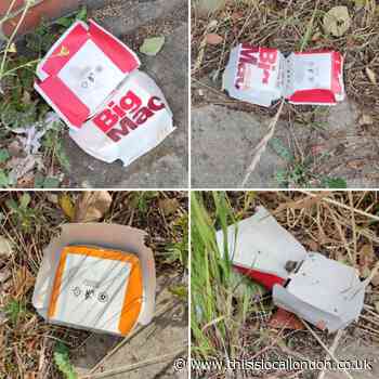 Daily photos show McDonald's litter covering Woolwich streets