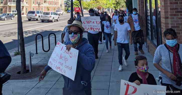 Meatpacking workers protest northern Utah plant where hundreds have contracted COVID-19
