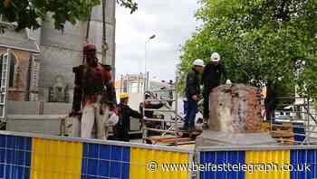 ‘The time for plaques is over’: Leopold II statue removed in Belgium