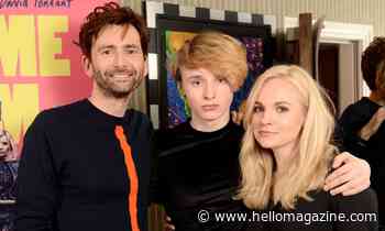 David Tennant reveals vibrant artwork inside his living room at family home