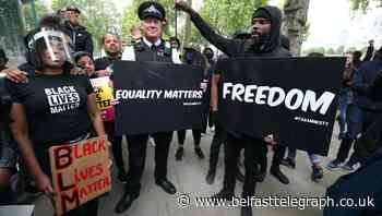 In Pictures: Anti-racism protests continue as funeral held for George Floyd