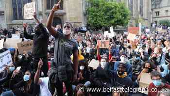 Protesters block street in protest over Cecil Rhodes statue