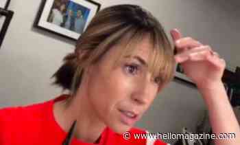 Alex Jones cuts her fringe before going live on air – but she isn't happy with the results!