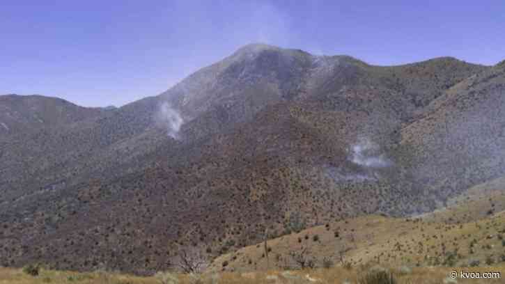 Emigrant Fire burning in Chiricahua Mountains