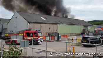 Huge fire breaks out at Wingates industrial estate in Westhoughton