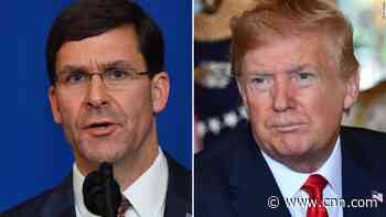 WSJ: Trump nearly fired Esper in dispute over protest response