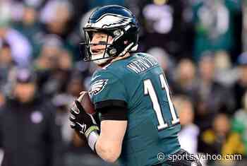 Carson Wentz working with some of his teammates in Houston - Yahoo Sports