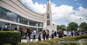 Mourners Honor George Floyd at Viewing in Houston - The New York Times