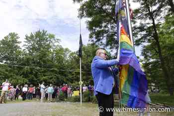 Milton raises third pride flag after two others stolen