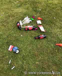 Kids leave nitrous oxide canisters behind while scarpering from York police