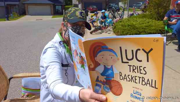 Calgary children's author takes book readings to the doorstep