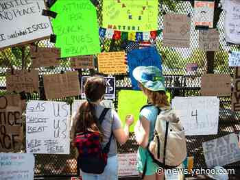 Protesters have turned the new White House fence into a memorial for Black victims of police brutality