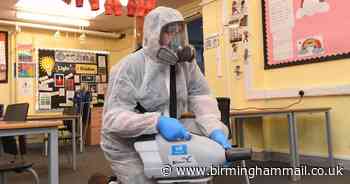 Watch Solihull school undergo new '30-day coronavirus spray' treatment - Birmingham Live