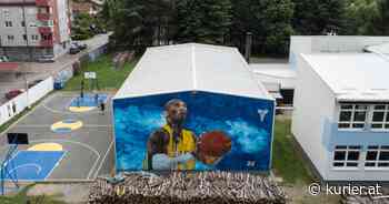 Riesiges Wandbild von Kobe Bryant auf bosnischer Schule - KURIER