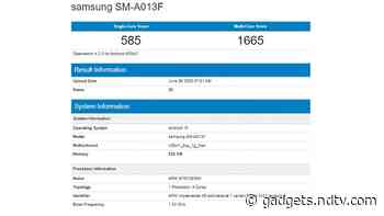 Samsung Galaxy A01e Allegedly Spotted on Geekbench, Key Specifications Tipped