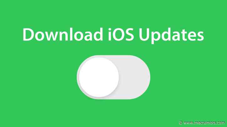 iOS 13.6 Beta Adds Toggle for Turning Off Automatic iOS Update Downloads