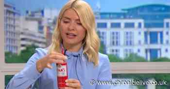 Holly Willoughby shows off straw trick for drinking out of cans