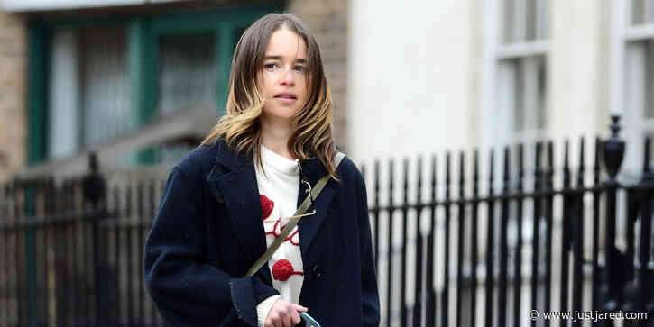 Emilia Clarke Takes Her Dog for a Walk at the Park in London Amid Quarantine